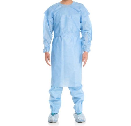O&M Halyard Inc Protective Procedure Gown Halyard Tri-Layer X-Large Yellow NonSterile AAMI Level 1 Disposable - Case of 100 - 54101-CS