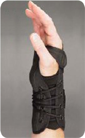 Bird & Cronin Wrist Brace Westport Flannel / Metal Left Hand Black X-Small - Each - 08148509-EA