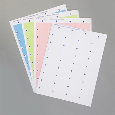 Health Care Logistics Blank Label Microsoft® Laser Label - Box of 3200 - 6121W-BX