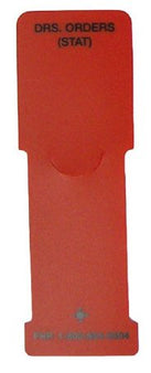 First Healthcare Products Chart Status Alert System Drs. Orders (STAT) 1-3/5 X 5 Inch Red - ST/5 - M2253-00-ST