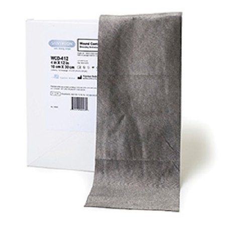 Argentum Medical Silver Wound Contact Layer Dressing Silverlon® 4 X 12 Inch Rectangle Sterile - Box of 10 - WCD-412-BX