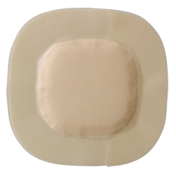 Coloplast Waterproof Adhesive Strip Biatain® Super Hydrocapillary 8 X 8 Inch Film / Hydrocolloid Square Tan Sterile - Box of 10 - 46200-BX