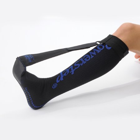Powerstep Plantar Fasciitis Night Sock UltraStretch® Knee High Large Black Closed Toe - Each - 7001-00L-EA