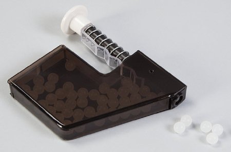 Health Care Logistics Vial Plug Dispenser Easy Fill Black / White Plastic Manual 50 Count Hand Held - Each - 7339-EA