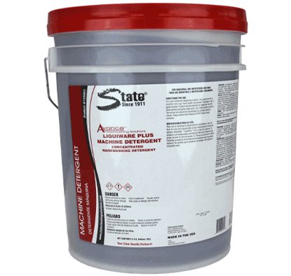 State Cleaning Solutions Dish Detergent Avance™ Liquiware Plus 5 gal. Pail Liquid Concentrate Chlorine Scent - Each - 125051-EA