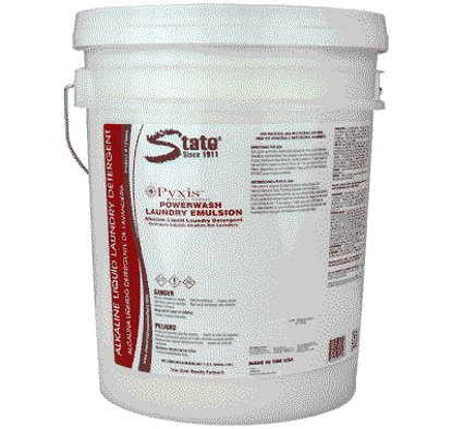 State Cleaning Solutions Laundry Detergent Pyxis™ Powerwash Emulsion 5 gal. Pail Liquid Concentrate Chlorine Scent - Each - 125055-EA