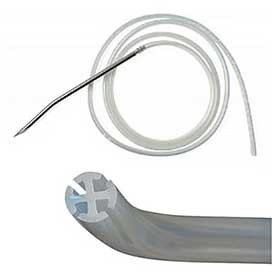 Cardinal Wound Drain Tube Jackson-Pratt® Silicone Channel Style 10 Fr. Size - Case of 80 - JP-2187-CS