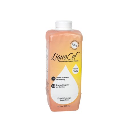 Global Health Products Oral Supplement LiquaCel® Peach Mango Flavor Liquid 32 oz. Bottle - Each - GH-87-EA