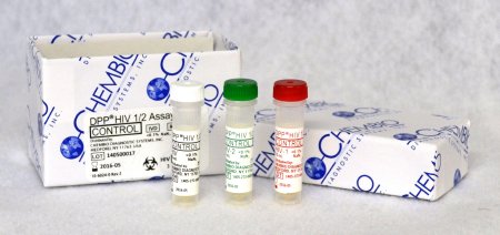 Chembio Diagnostic Infectious Disease Immunoassay Control Kit DPP® HIV 1/2 Rapid Test HIV 1/2 Assay Positive HIV-1 / Positive HIV-2 / Negative - Each - 60-9552-0-EA