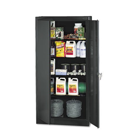 Tennsco 72" High Standard Cabinet (Unassembled), 36w x 18d x 72h, Black - Each - TNN-1470BK-EA