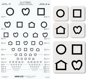 Good-Lite Eye Chart Lea Symbols® 10 Foot Distance Acuity Test - Each - 252400-EA