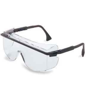 Fisher Scientific Safety Glasses Uvex Astro OTG 3001 Anti-fog Coating Clear Tint Polycarbonate Lens Blue Frame Over Ear One Size Fits Most - Each - 19084892-EA