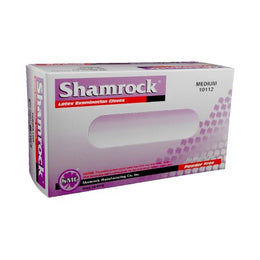 Shamrock Marketing Exam Glove 10000 Series Medium NonSterile Latex Standard Cuff Length Fully Textured Ivory Not Rated - Case of 1000 - 10112-CS