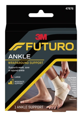 3M Ankle Wrap 3M™ Futuro™ Large Pull-On / Hook and Loop Closure Foot - Case of 12 - 47876EN-CS