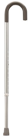 Fabrication Enterprises Round Handle Cane Fabrication Enterprises Aluminum 29 to 38 Inch Height Silver - Each - 43-2000-EA