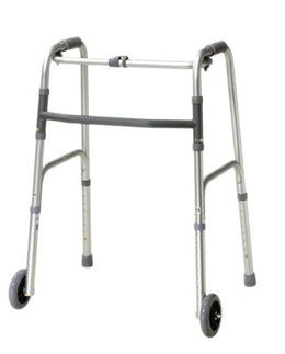 Fabrication Enterprises Folding Walker Adjustable Height Aluminum Frame 350 lbs. Weight Capacity 32 to 39 Inch Height - Case of 4 - 43-2120-4-CS