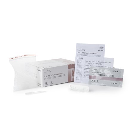 McKesson Reproductive Health Test Kit McKesson Consult™ Fertility Test hCG Pregnancy Test Urine Sample 25 Tests CLIA Waived - KT/1 - 5001-KT