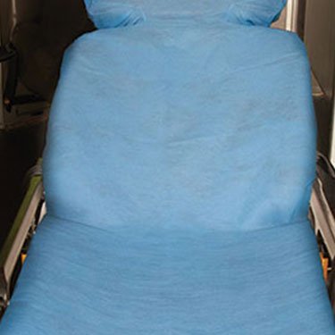 Graham Medical Products Stretcher Sheet Fitted Sheet 40 X 89 Inch Blue - Case of 1 - 61234-CS