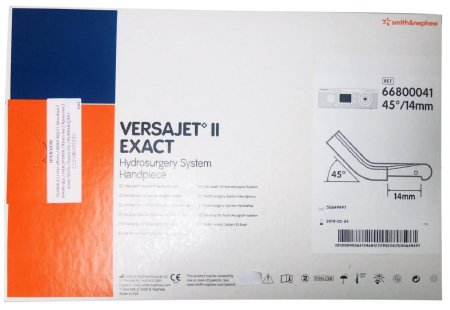 Smith & Nephew Handpiece VERSAJET II Exact Disposable, 45Âº/14mm - Case of 1 - 66800041-CS