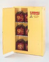 VWR International Safety Storage Cabinet Bench Top 18 Gauge Steel 1 Shelf Three-point Locking - Each - 56610-246-EA