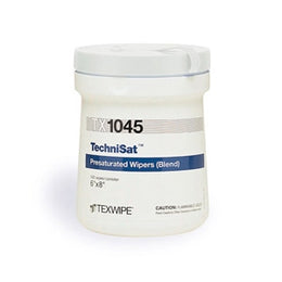 Iso-Med TechniSat® TechniCloth® Surface Disinfectant Cleaner Premoistened Cleanroom Manual Pull Wipe 100 Count Canister Alcohol Scent NonSterile - Case of 1200 - TX1045-CS