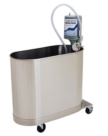 Fabrication Enterprises Extremity Mobile Whirlpool Tub Whitehall® Silver Stainless Steel - Each - 42-1258-EA