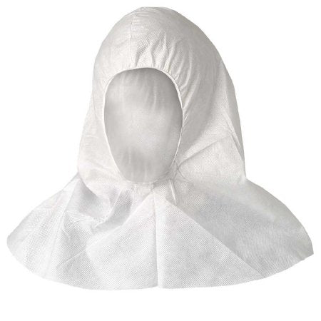 Kimberly Clark Protective Hood KleenGuard™ A20 One Size Fits Most White Elastic Closure - Case of 100 - 36890-CS