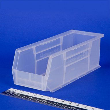 Health Care Logistics Storage Bin HCL® Super Tough Semi-Clear Plastic 5 X 5-1/2 X 14-3/4 Inch - Each - 1403C-EA
