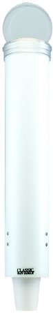 RJ Schinner Co Cup Dispenser San Jamar® White Plastic Manual Pull Surface Mount - Each - C4160WH-EA