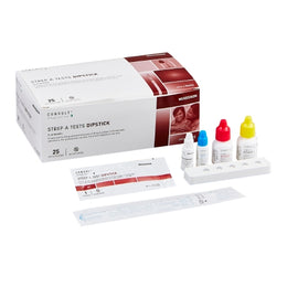 McKesson Respiratory Test Kit McKesson Consult™ Infectious Disease Immunoassay Strep A Test Throat / Tonsil Saliva Sample 25 Tests CLIA Waived - KT/1 - 5003-KT