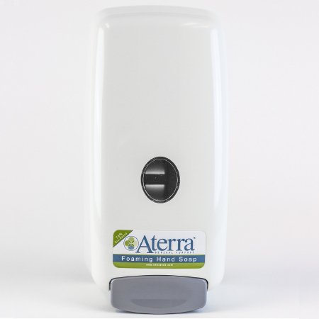 B4 Brands Hand Hygiene Dispenser Aterra™ White Push Bar 1000 mL Wall Mount - Case of 12 - 9360-CS