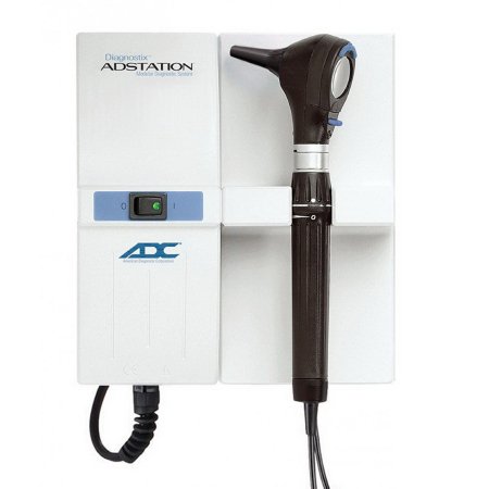 American Diagnostic Corp Wall Standard Otoscope Adstation™ 5611 3.5V Standard Otoscope head and wall transformer power supply - Each - 5611X-EA