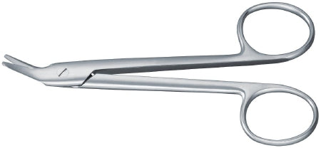 Medline Wire Cutting Scissors KÃ¶nig® 4-3/4 Inch Length Surgical Grade Stainless Steel NonSterile Finger Ring Handle Angled Blunt Tip / Blunt Tip - Each - MDS0883112-EA