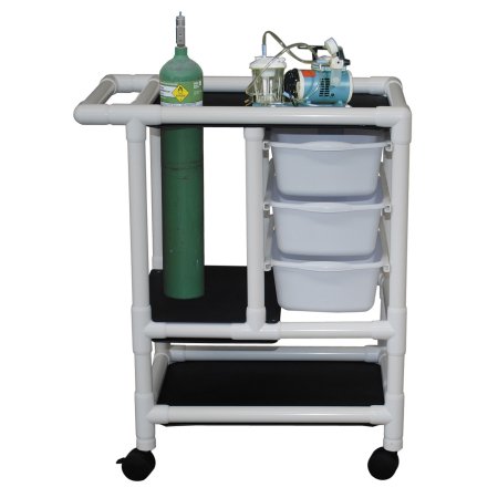 MJM International Emergency Crash Cart - Each - 1010-3TWN-MRI-EA