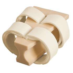 Alimed Hip Abduction Cushion AliMed® 13 W X 13 D X 6 H Inch Foam Hook and Loop Strap Fastening - Each - 82845-EA