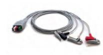 Mindray USA Mobility ECG Wire 24 Inch, 3-Leads, Pinch Clip Leads, Reusable For Panorama Telepack, Passport 2, Passport V, Spectrum, Spectrum OR, V12, V21, Passport 8, Passport 12, T1 Patient Monitor - Each - 0012-00-1514-05-EA