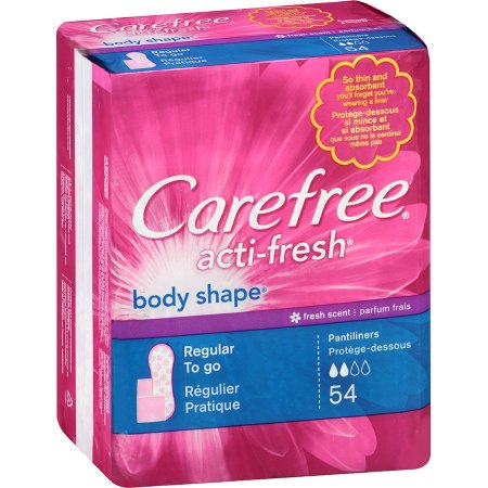 Energizer Personal Care Panty Liner Carefree® actifresh® Regular Absorbency - Pack of 54 - 07830006994-PK