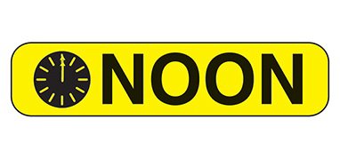 Health Care Logistics Pre-Printed Label Indeed Auxiliary Label Yellow Paper Noon Black Safety and Instructional 3/8 X 1-5/8 Inch - Pack of 1000 - 2118-PK