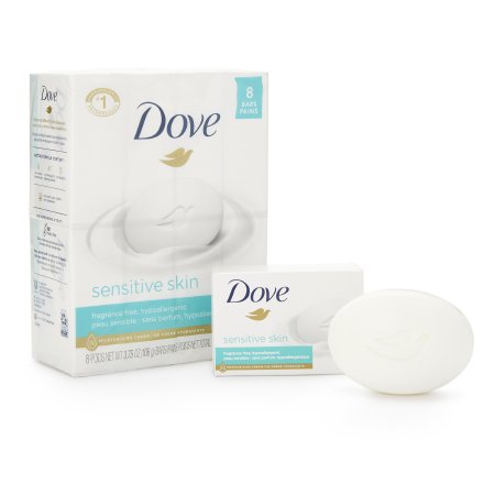 Lagasse Soap Dove® Sensitive Skin Bar 4.5 oz. Individually Wrapped Unscented - Case of 72 - DVOCB613789-CS