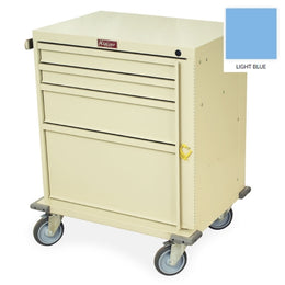 Harloff Crash Cart V-Series Light Blue - Each - V24-4B-EA