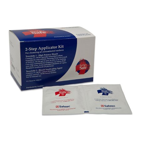 Cardinal Surface Safe™ Surface Disinfectant Premoistened Manual Pull Wipe 15 Count Soft Pack Chlorine Scent NonSterile - Case of 180 - SS33508-CS