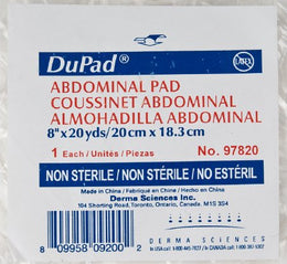 Gentell Abdominal Pad DuPad® 8 Inch X 20 Yard 1 per Pack NonSterile 1-Ply Roll Shape - Case of 6 - 97820-CS