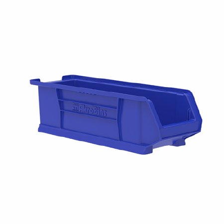 Akro-Mils Storage Bin AkroBins® Super-Size Blue Plastic 7 X 8-1/4 X 23-7/8 Inch - Case of 4 - 30284BLUE-CS