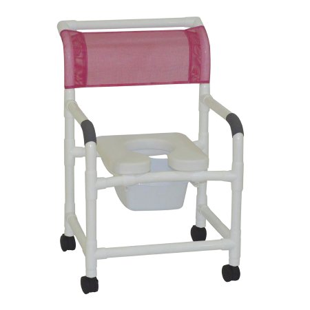 MJM International Shower Chair 100 Series PVC Frame 375 lbs. Weight Capacity - Each - 122-3TW-SF-10-QT-C-EA