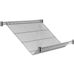 Intermetro Industries Slanted Shelf Super Erecta® Chrome 24 X 48 Inch - Each - SLT2448NC-EA