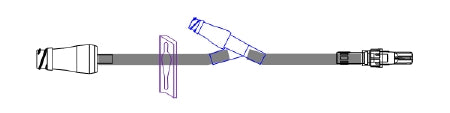 ICU Medical IV Extension Set 8 Inch Tubing - Case of 50 - B33258-CS