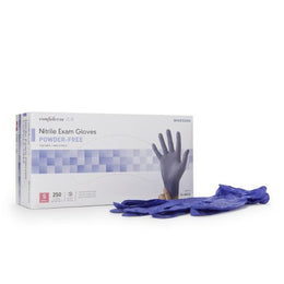 McKesson Exam Glove McKesson Confiderm® 3.0 Small NonSterile Nitrile Standard Cuff Length Textured Fingertips Blue Not Rated - Case of 10 - 14-6N32-CS