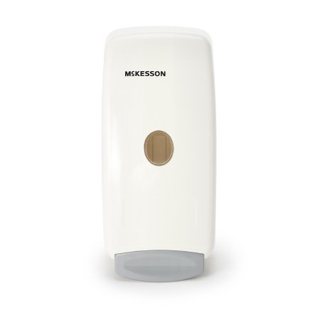 McKesson Hand Hygiene Dispenser McKesson White Plastic Manual Push 1000 mL Wall Mount - Case of 12 - 53-FOAM-CS