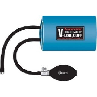 W.A. Baum Reusable Blood Pressure Cuff and Bulb Calibrated® V-Lok® 33 to 47 cm Arm Polyester Fabric Cuff Large Adult Cuff - Each - 1825SW-EA