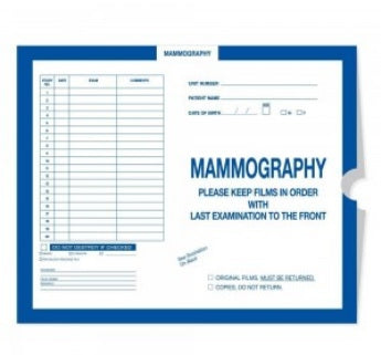Precision Dynamics Mammography Insert Jacket FilePro® Dark Blue 10-1/2 X 12-1/2 Inch - Case of 250 - CJDE-MA1-CS